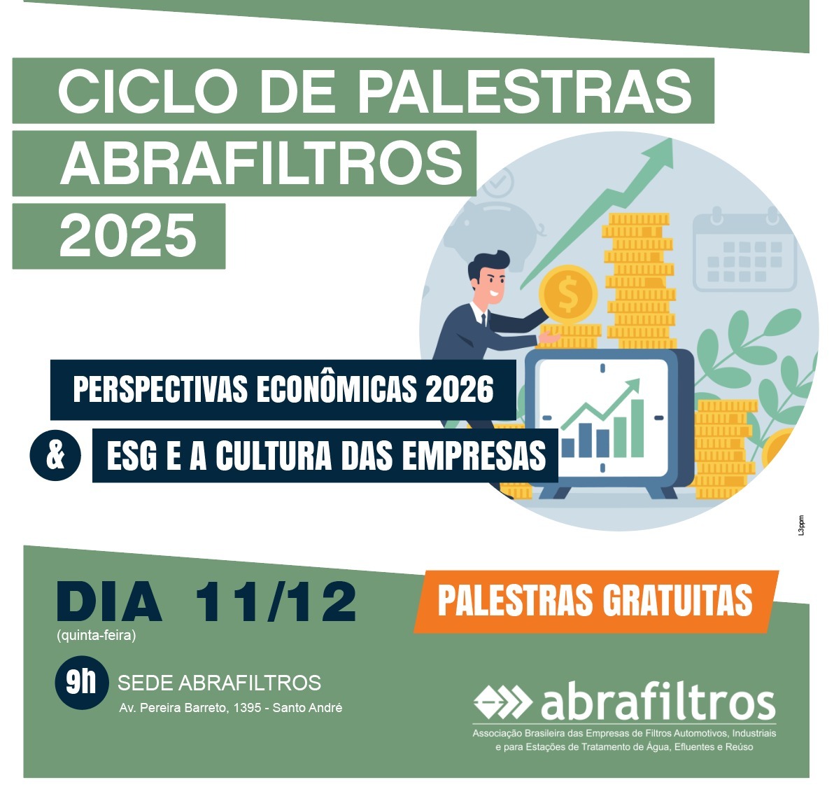 Abrafiltros encerra o ano com palestras e posse da nova diretoria